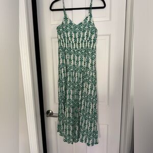 Green floral Skies Are Blue dress